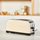 Toster Taurus Vintage Cream, 1400W, 2 vrima, trup inox, ngjyrë ivory