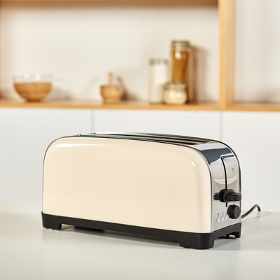 Toster Taurus Vintage Cream, 1400W, 2 vrima, trup inox, ngjyrë ivory