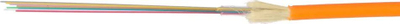 Kabllo optike Fiberhome Micro Cable 8FO G.657A1, 2.5mm, 2km, portokalli