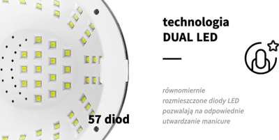 Lampë thonjsh UV LED Glow YC57 RN, 268W, blu rozë