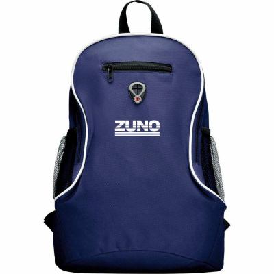 Çantë shpine Roly Condor, për shkollë dhe sport, me xhepa anësorë rrjetë, blu navy