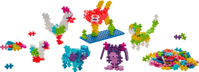 Set ndërtimi Plus Plus Learn to Build Pets, 275 copë, me udhëzues, me ngjyra nga të gjitha