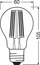 Llampë LED Osram Classic A 2.2W, 830 dritë e ngrohtë, E27, e bardhë e mjegullt