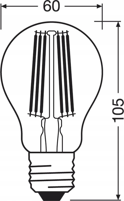 Llampë LED Osram Classic A 2.2W, 830 dritë e ngrohtë, E27, e bardhë e mjegullt