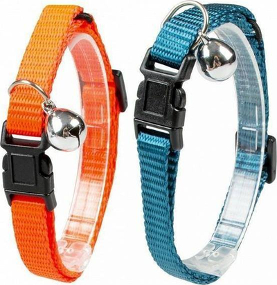 Jakore për mace Duvo+ CAT COLLAR 11836, 18-30cm, 10mm, blu portokalli
