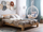 Dyshek memory foam King Size, 160x200cm, fortësi e mesme, i bardhë me gri