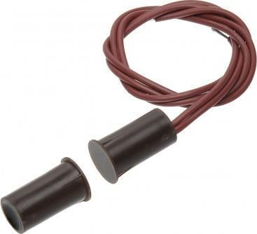 Detektor cilindrik magnetik KN-04C-BR, kontakt për derë dhe dritare, montim i fshehtë, kafe