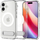 Kllëf telefoni Spigen Ultra Hybrid S MagFit për iPhone 17, me këmbështyllë (kickstand), i përshtatshëm për MagSafe, i tejdukshëm i bardhë