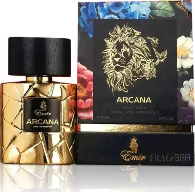 Parfum Eau de Parfum Paris Corner Emir Arcana, 100ml, oriental pikant, ngjyrë ari