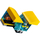 Set ndërtimi LEGO Icons Transformers Bumblebee 10338, 950 pjesë, model konvertues, i verdhë