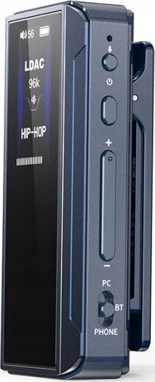 Amplifikator Bluetooth për kufje FiiO BTR13, LDAC AptX HD, dalje 3.5mm dhe 4.4mm, blu