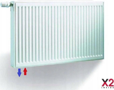Radiator me valvul Kermi Therm X2 Profil V Tip 10, 400x1400mm, montim majtas, i bardhë