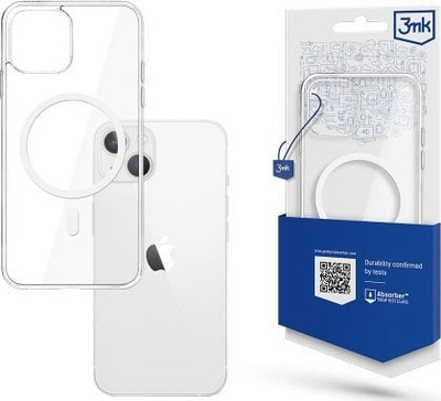 Këllëf telefoni 3MK MagCase për Apple iPhone 15 Pro, i hollë, rri fix me MagSafe, transparent