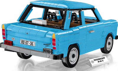 Set ndërtimi Cobi Youngtimer Trabant 601 S, 1420 copa, shkallë 1:12, blu