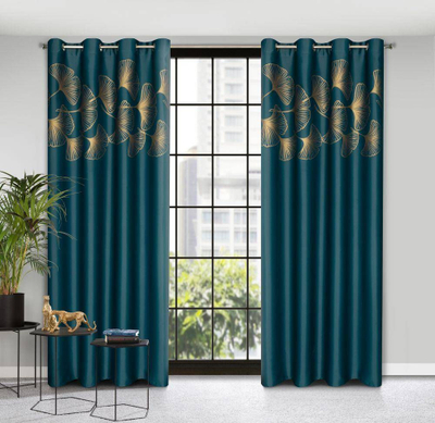 Perde dekorative MyBestHome HARMONIA BLACKOUT, 140x250cm, me unaza, ngjyrë turquoise