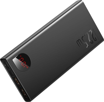 Powerbank Baseus 22.5W, 10000mAh, me 4 porta, i zi