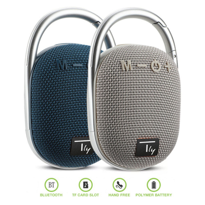 Altoparlant bluetooth Techly Mini, wireless V5.3, me drita LED, blu