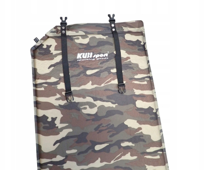 Dyshek vetëfryrës për kamping KUBISPORT Tourist Light, 186x53 cm, 2.5 cm trashësi, kamuflazh kaki