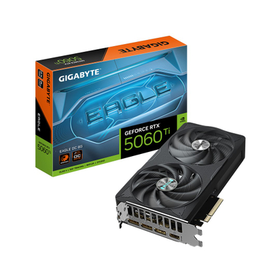 Kartë grafike Gigabyte GeForce RTX 5060 Ti EAGLE OC, 8GB GDDR7, PCI-E 5.0, e zezë