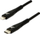 Kabllo USB Logo, USB C në Lightning, 1m, e zezë