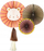 Set dekorativ me roseta letre Little Lion, 3 copë, Ø 26–43cm, ngjyra pastel