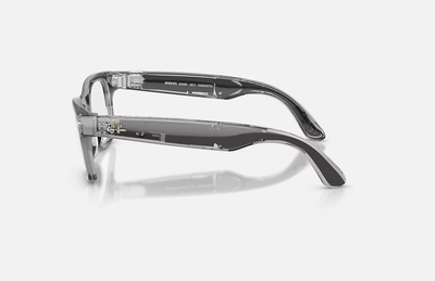 Syze të mençura Ray-Ban Meta Wayfarer Gen 2, 53 mm, lente Transitions, gri transparente