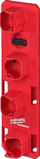 Mbajtës baterish Milwaukee Packout M12, për sistem modular, i kuq