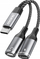 Adapter USB C Dudao L13C+ 2 në 1, gri
