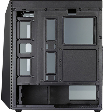 Kasë kompjuterike Aerocool Shard RGB Midi-Tower, e zezë