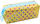 Kuti lapsash School Pencil Case Organizer, 21x8cm, dizajn me pika shumëngjyrëshe, ngjyrë ari