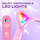 Безжични слушалки PowerLocus Bobo Cat Ears, за деца, Bluetooth, розова