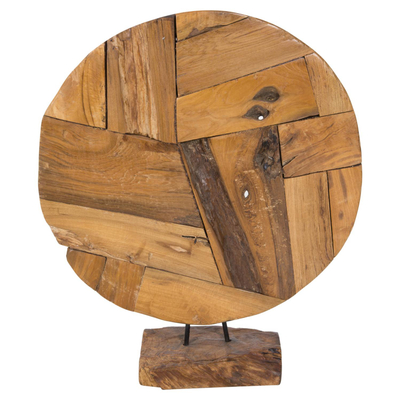 Dekor tavoline teak natyral 50×15×64 cm (HM7718)
