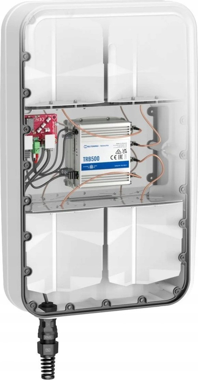 Antena omni 5G LTE QuWireless QuMax Omni TRB500, MIMO 4x4, IP67, e bardhë
