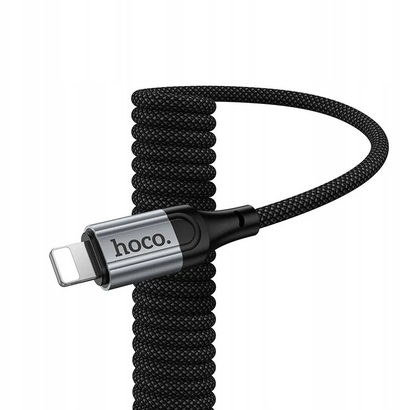 Kabllo USB në Lightning Hoco X121, 1.5m, 27W PD, i zi