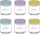 Set kavanozësh qelqi për kalamaj Kilner Kids, 6 copë, 110 ml, shumëngjyrësh
