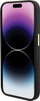 Футрола Guess iPhone 15 Pro liquid silicone, метално лого, црна