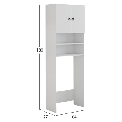 Mobilie për rrobalarëse Terry melamine64×27×180 cm (HM9122.11), bardhë