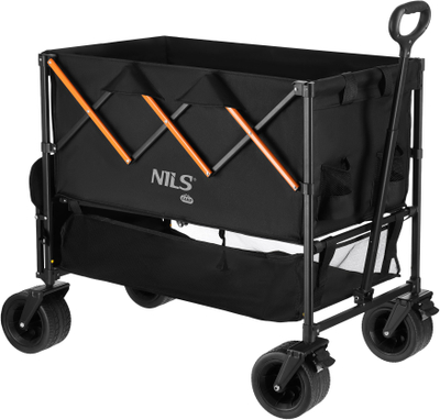 Karrocë kampingu Nils Extreme NC2607 XXL, 160L, palosëse, e zezë portokalli