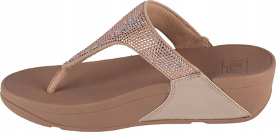 Sandale flip flops FitFlop Lulu W EC5-A94, me platformë, për goca, bezhë