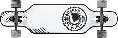 Longboard Vexo Original, 7 shtresa panje, kushineta ABEC 9, i bardhë