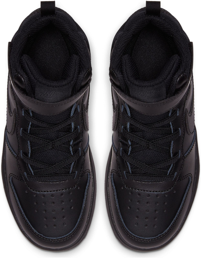 Atlete për kalamoj Nike Court Borough Mid 2, me lidhëse elastike, me rrip me ngjitës, të zeza