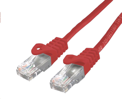 Kabllo rrjeti C-TECH CB-PP6-3R, Cat6 UTP, 3m, e kuqe
