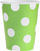 Gotë letre Godan Paper Cups Dots, 270 ml, set 6 copë, e kaltër me pika të bardha