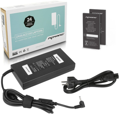 Karikues laptopi Movano për MSI, 180W, 20V 9A, i zi