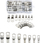Set terminalesh kabllosh Master E6215, 60 copë, bakër i kallajisur