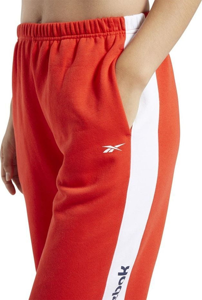 Pantallona dres për femra Reebok Te Linear Logo FL PW FT0905, bel i lartë, pambuk poliester, e kuqe