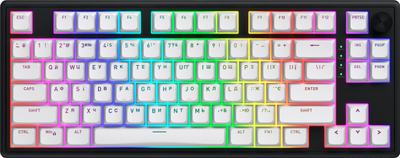 Tastierë gaming Hator HTK1880UA Skyfall 80 MAG ULTRA 8K, USB, RGB, e zezë