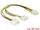 Kabllo Delock Molex x2 - ATX/EPS, 0.3 m, e verdhë