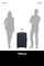 Valixhe Soft Me 4 Rrota Samsonite Respark 79/29 Ngjyrë Netë Blu