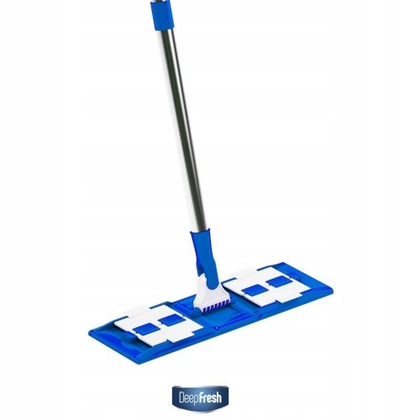 Mop dyshemeje Deep Fresh, set me shkop, 50 peceta, blu